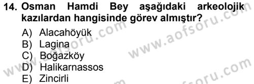 Kültürel Miras Mevzuatı Dersi 2012 - 2013 Yılı (Vize) Ara Sınav Soruları 14. Soru