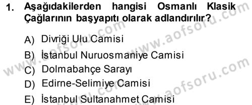 Kültürel Miras Mevzuatı Dersi 2013 - 2014 Yılı (Vize) Ara Sınav Soruları 1. Soru