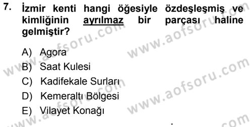 Kültürel Miras Mevzuatı Dersi 2013 - 2014 Yılı (Final) Dönem Sonu Sınav Soruları 7. Soru