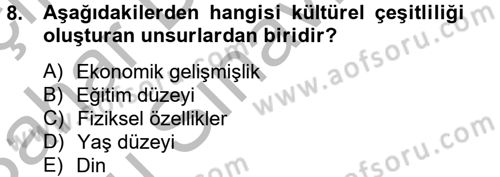 Kentsel ve Çevresel Koruma Dersi 2012 - 2013 Yılı (Final) Dönem Sonu Sınav Soruları 8. Soru