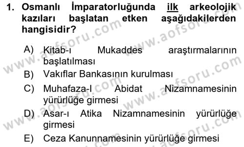 Kentsel ve Çevresel Koruma Dersi 2023 - 2024 Yılı (Final) Dönem Sonu Sınav Soruları 1. Soru