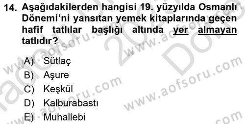 Türkiye’nin Somut Olmayan Kültürel Mirası Dersi 2023 - 2024 Yılı (Final) Dönem Sonu Sınav Soruları 14. Soru