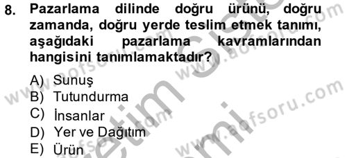 Müzecilik ve Sergileme Dersi 2014 - 2015 Yılı (Final) Dönem Sonu Sınav Soruları 8. Soru