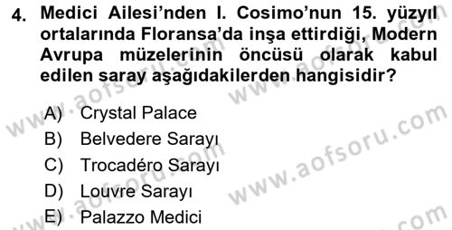 Müzecilik ve Sergileme Dersi 2025 - 2026 Yılı Yaz Okulu Sınav Soruları 4. Soru