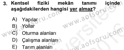 Restorasyon ve Koruma İlkeleri Dersi 2015 - 2016 Yılı (Vize) Ara Sınav Soruları 3. Soru