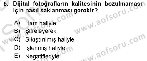 Restorasyon ve Koruma İlkeleri Dersi 2015 - 2016 Yılı (Final) Dönem Sonu Sınav Soruları 8. Soru