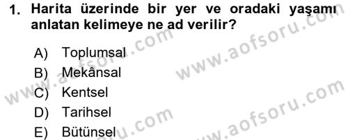 Restorasyon ve Koruma İlkeleri Dersi 2016 - 2017 Yılı (Vize) Ara Sınav Soruları 1. Soru