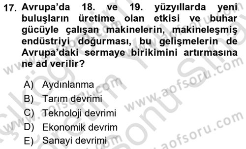Restorasyon ve Koruma İlkeleri Dersi 2024 - 2025 Yılı (Final) Dönem Sonu Sınav Soruları 17. Soru