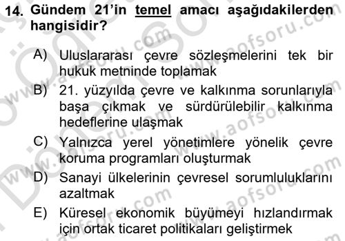 Restorasyon ve Koruma İlkeleri Dersi 2025 - 2026 Yılı (Final) Dönem Sonu Sınav Soruları 14. Soru