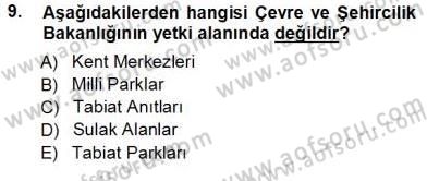 Kültürel Miras Yönetimi Dersi 2012 - 2013 Yılı (Vize) Ara Sınav Soruları 9. Soru