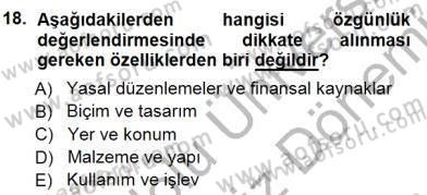 Kültürel Miras Yönetimi Dersi 2012 - 2013 Yılı (Final) Dönem Sonu Sınav Soruları 18. Soru