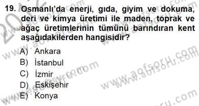 Kültürel Miras Yönetimi Dersi 2012 - 2013 Yılı (Final) Dönem Sonu Sınav Soruları 19. Soru