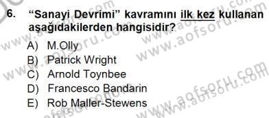 Kültürel Miras Yönetimi Dersi 2012 - 2013 Yılı (Final) Dönem Sonu Sınav Soruları 6. Soru