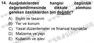 Kültürel Miras Yönetimi Dersi 2014 - 2015 Yılı (Final) Dönem Sonu Sınav Soruları 14. Soru