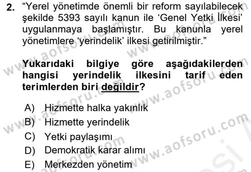 Kültürel Miras Yönetimi Dersi 2016 - 2017 Yılı (Final) Dönem Sonu Sınav Soruları 2. Soru