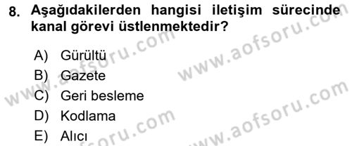 Kültürel Miras Yönetimi Dersi 2019 - 2020 Yılı (Final) Dönem Sonu Sınav Soruları 8. Soru