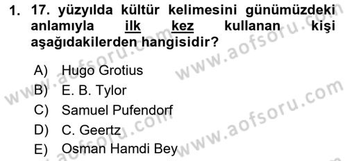 Kültürel Miras Yönetimi Dersi 2021 - 2022 Yılı (Final) Dönem Sonu Sınav Soruları 1. Soru