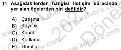Kültürel Miras Yönetimi Dersi 2021 - 2022 Yılı (Final) Dönem Sonu Sınav Soruları 11. Soru