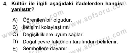 Kültürel Miras Yönetimi Dersi 2021 - 2022 Yılı (Final) Dönem Sonu Sınav Soruları 4. Soru