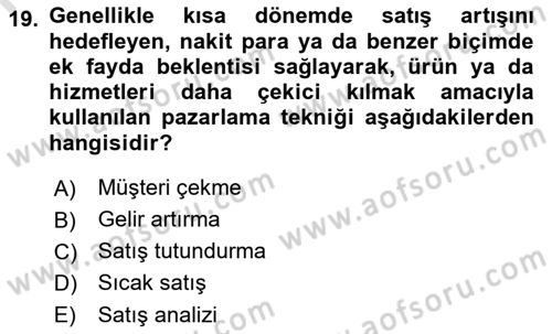 Kültürel Miras Yönetimi Dersi 2022 - 2023 Yılı (Final) Dönem Sonu Sınav Soruları 19. Soru