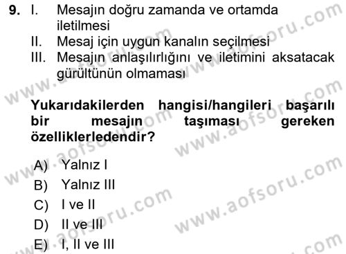 Kültürel Miras Yönetimi Dersi 2024 - 2025 Yılı Yaz Okulu Sınav Soruları 9. Soru