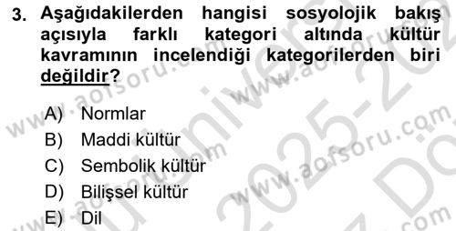 Kültürel Miras Yönetimi Dersi 2025 - 2026 Yılı (Vize) Ara Sınav Soruları 3. Soru