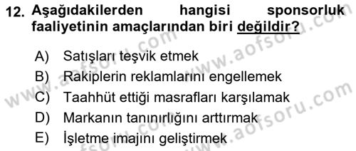 Kültürel Miras Yönetimi Dersi 2025 - 2026 Yılı (Final) Dönem Sonu Sınav Soruları 12. Soru