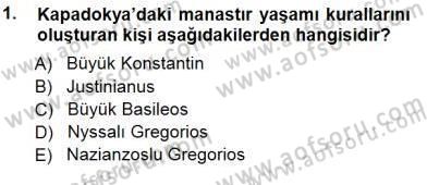 Türkiye´nin Kültürel Mirası 1 Dersi 2012 - 2013 Yılı (Final) Dönem Sonu Sınav Soruları 1. Soru