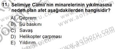 Türkiye´nin Kültürel Mirası 1 Dersi 2012 - 2013 Yılı (Final) Dönem Sonu Sınav Soruları 11. Soru