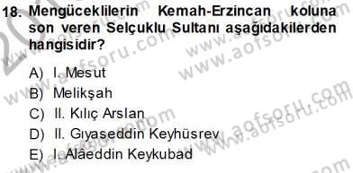 Türkiye´nin Kültürel Mirası 1 Dersi 2013 - 2014 Yılı (Vize) Ara Sınav Soruları 18. Soru