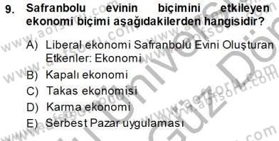 Türkiye´nin Kültürel Mirası 1 Dersi 2013 - 2014 Yılı (Final) Dönem Sonu Sınav Soruları 9. Soru