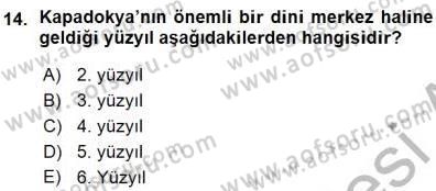 Türkiye´nin Kültürel Mirası 1 Dersi 2015 - 2016 Yılı (Vize) Ara Sınav Soruları 14. Soru