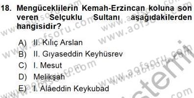 Türkiye´nin Kültürel Mirası 1 Dersi 2015 - 2016 Yılı (Vize) Ara Sınav Soruları 18. Soru
