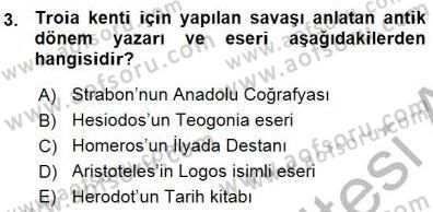 Türkiye´nin Kültürel Mirası 1 Dersi 2015 - 2016 Yılı (Vize) Ara Sınav Soruları 3. Soru