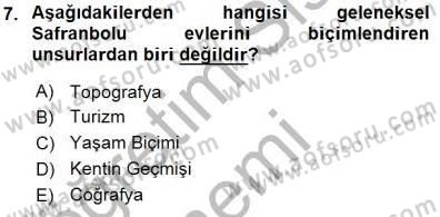 Türkiye´nin Kültürel Mirası 1 Dersi 2015 - 2016 Yılı (Final) Dönem Sonu Sınav Soruları 7. Soru