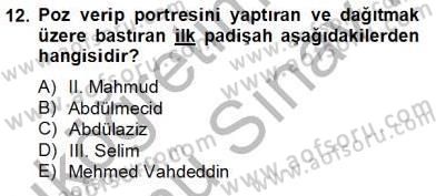 Türkiye´nin Kültürel Mirası 2 Dersi 2012 - 2013 Yılı (Final) Dönem Sonu Sınav Soruları 12. Soru