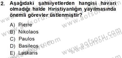 Türkiye´nin Kültürel Mirası 2 Dersi 2014 - 2015 Yılı (Vize) Ara Sınav Soruları 2. Soru