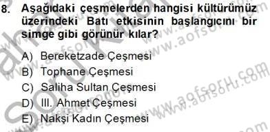Türkiye´nin Kültürel Mirası 2 Dersi 2014 - 2015 Yılı (Vize) Ara Sınav Soruları 8. Soru