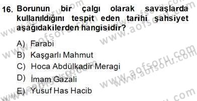 Türkiye´nin Kültürel Mirası 2 Dersi 2014 - 2015 Yılı (Final) Dönem Sonu Sınav Soruları 16. Soru