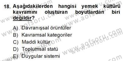Türkiye´nin Kültürel Mirası 2 Dersi 2014 - 2015 Yılı (Final) Dönem Sonu Sınav Soruları 18. Soru