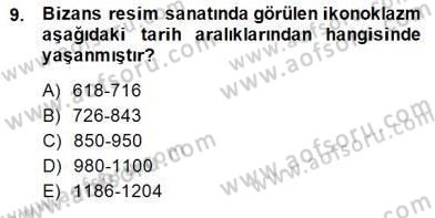 Türkiye´nin Kültürel Mirası 2 Dersi 2014 - 2015 Yılı (Final) Dönem Sonu Sınav Soruları 9. Soru