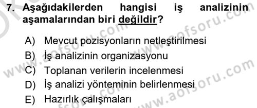 Konaklama İşletmeciliği Dersi 2021 - 2022 Yılı Yaz Okulu Sınav Soruları 7. Soru