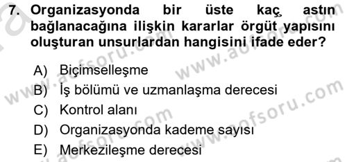 Konaklama İşletmeciliği Dersi Ara Sınavı Deneme Sınav Soruları 7. Soru
