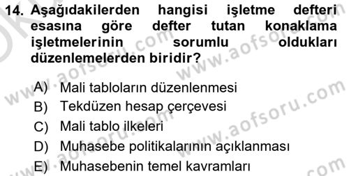 Konaklama İşletmeciliği Dersi 2022 - 2023 Yılı Yaz Okulu Sınav Soruları 14. Soru
