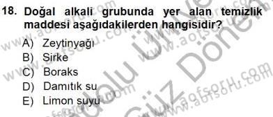 Otel İşletmelerinde Konaklama Hizmetleri Dersi 2012 - 2013 Yılı (Final) Dönem Sonu Sınav Soruları 18. Soru