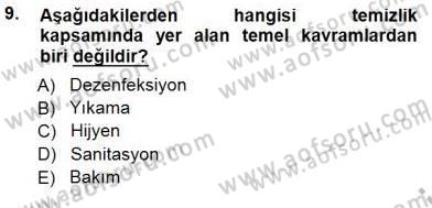 Otel İşletmelerinde Konaklama Hizmetleri Dersi 2012 - 2013 Yılı (Final) Dönem Sonu Sınav Soruları 9. Soru