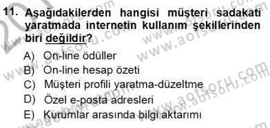 Otel İşletmelerinde Konaklama Hizmetleri Dersi 2013 - 2014 Yılı (Vize) Ara Sınav Soruları 11. Soru
