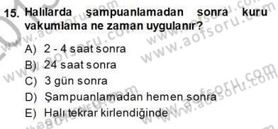 Otel İşletmelerinde Konaklama Hizmetleri Dersi 2013 - 2014 Yılı (Final) Dönem Sonu Sınav Soruları 15. Soru