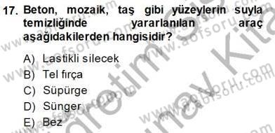 Otel İşletmelerinde Konaklama Hizmetleri Dersi 2013 - 2014 Yılı (Final) Dönem Sonu Sınav Soruları 17. Soru