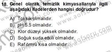 Otel İşletmelerinde Konaklama Hizmetleri Dersi 2013 - 2014 Yılı (Final) Dönem Sonu Sınav Soruları 18. Soru